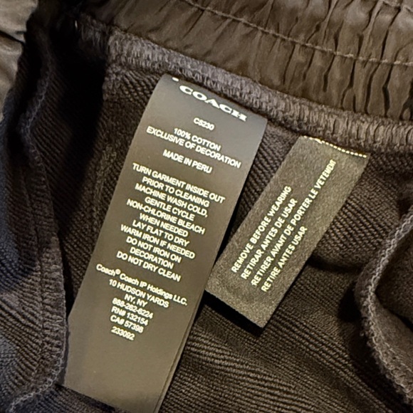 Z Coach Men’s Small Black Joggers with Gray Accents - Picture 6 of 6